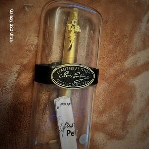 Elvis Presley Gold Collectors Pen with Lightning Bolt